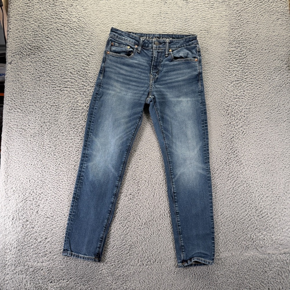 American Eagle Outfitters Jeans Mens 29x28 Blue Cotton Denim Straight Athletic